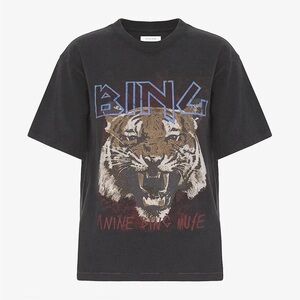 Anine Bing Tiger Tee in Black